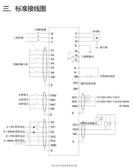 高壓變頻器標(biāo)準(zhǔn)接線圖